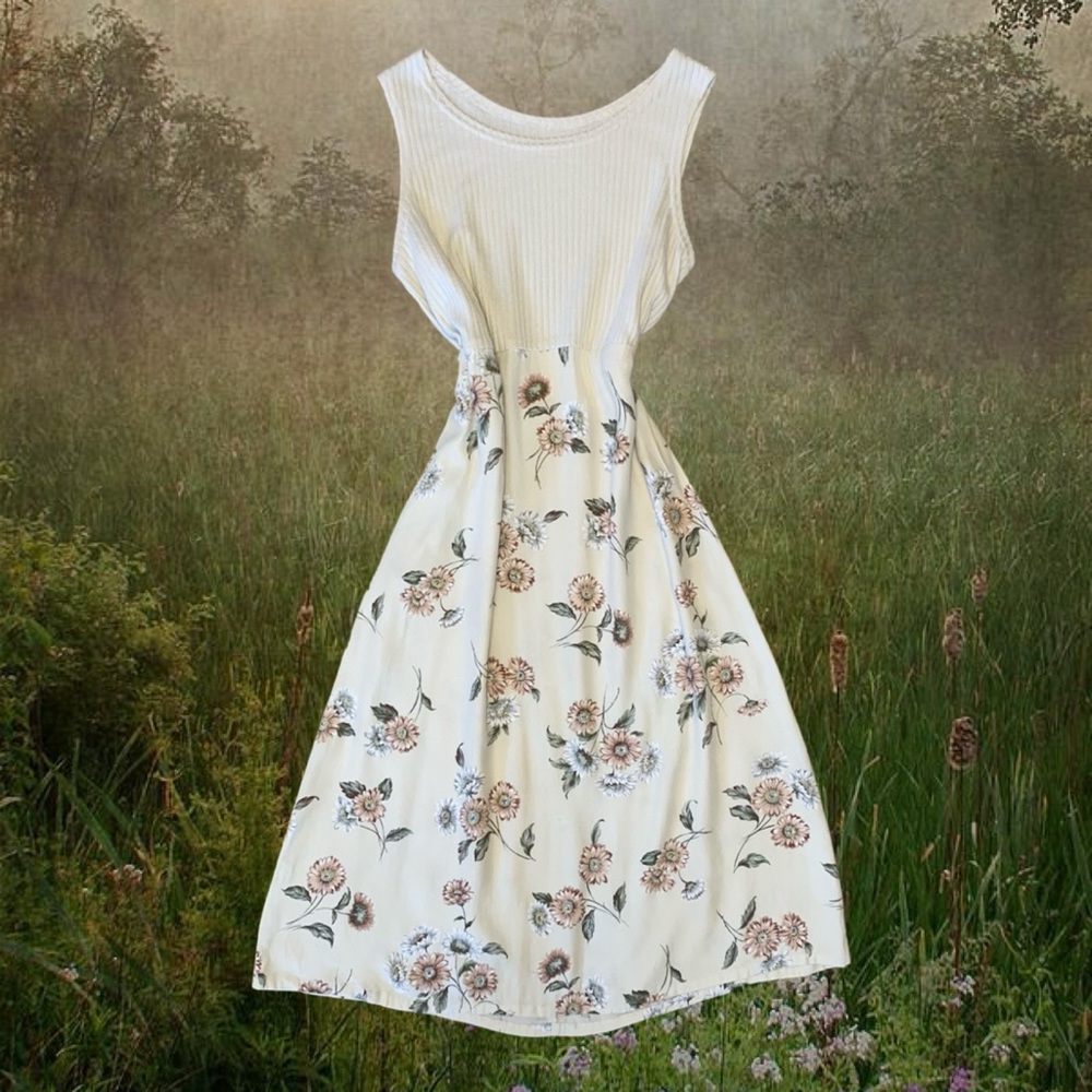 Vintage 90s Floral Dress